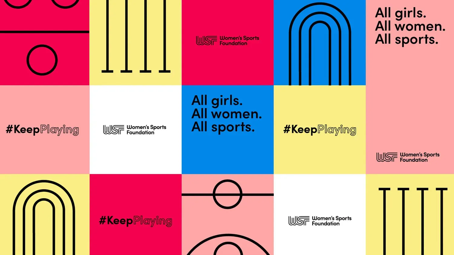Women's Sports Foundation All Girls campaign graphic